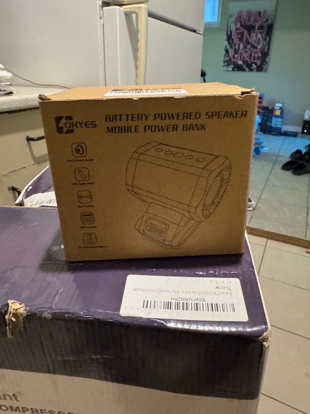 LOHYES 2-in-1 Bluetooth Jobsite Speaker & Power Bank