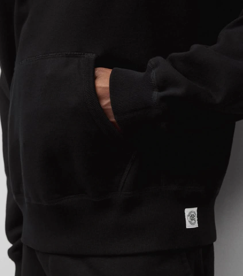 Reigning Champ Midweight Terry Relaxed Hoodie – Black (L) - photo 5