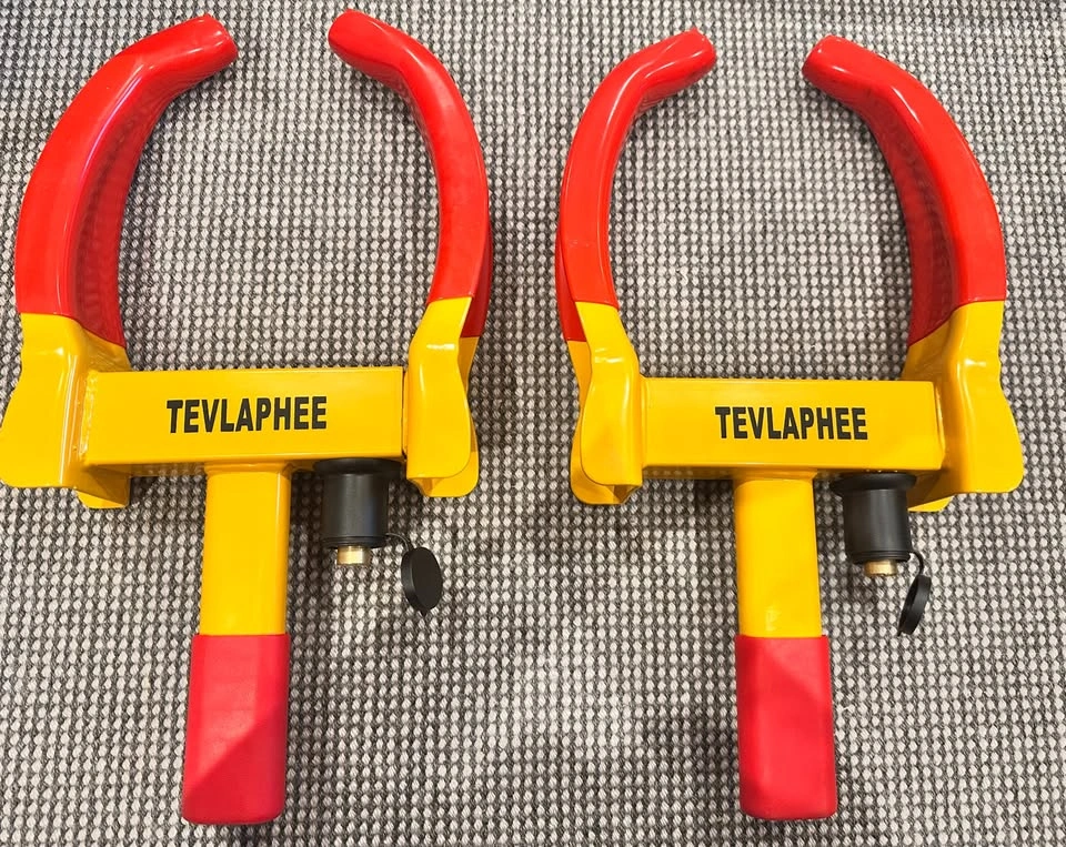 Tevlaphee Wheel Lock Set, Trailer Security Lock - photo 3