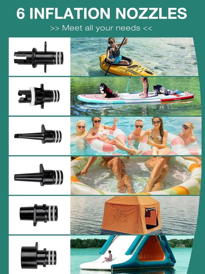 Niphean Paddle Board Pump, 20PSI Electric Air Pump for Sup - photo 4