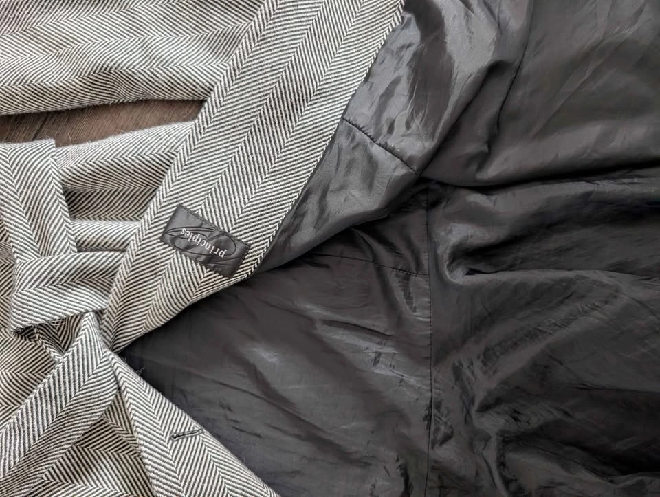Principles Herringbone Belted Coat - photo 4