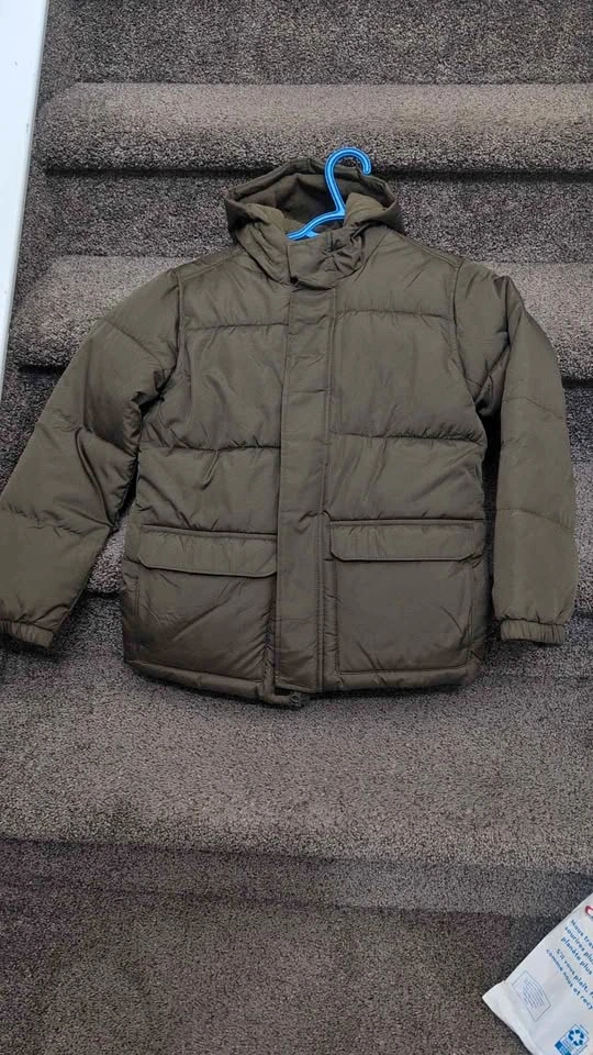 Brand New Old Navy Kids Puffer Jacket L (10-12) Olive Green