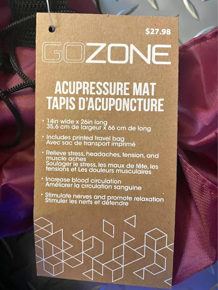 GoZone Accupressure Mat x2