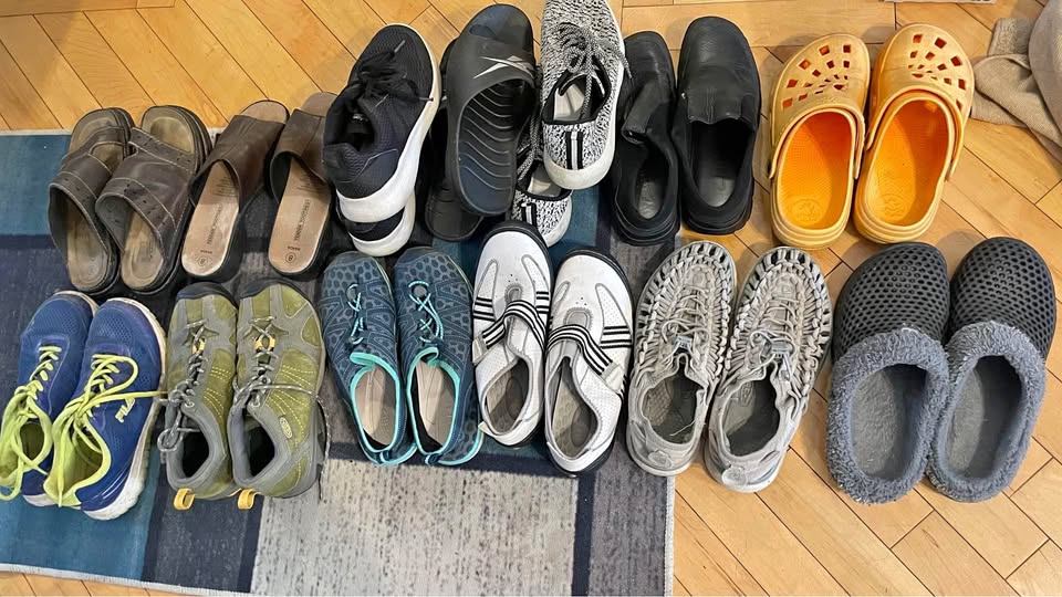 13 Pairs of Shoes, Sandals - SIZE 8.5