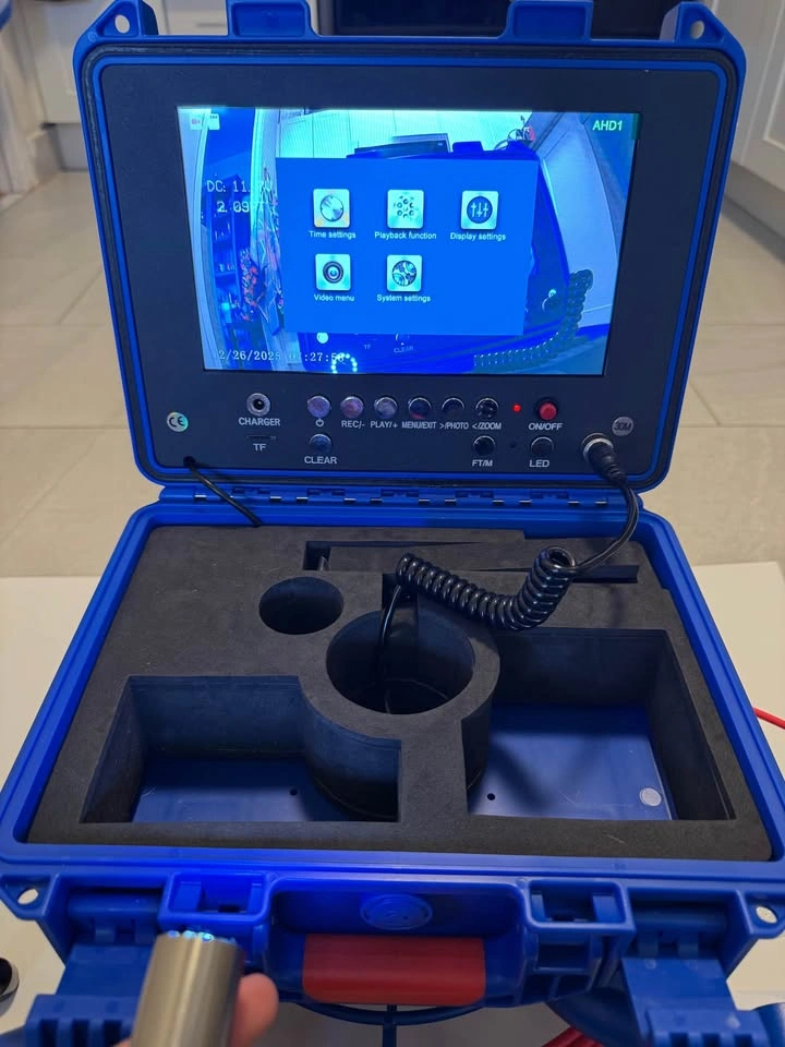 30M Sewer Pipe Inspection Camera - 9" HD Monitor - Like New - photo 2
