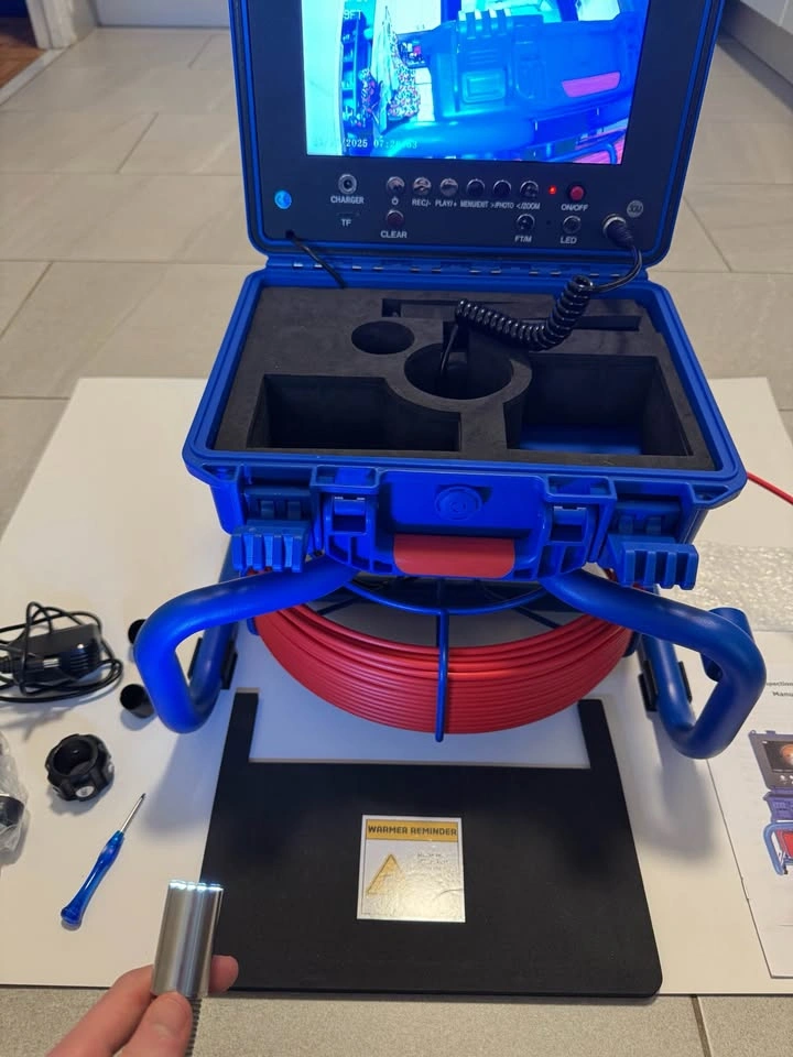 30M Sewer Pipe Inspection Camera - 9" HD Monitor - Like New - photo 4