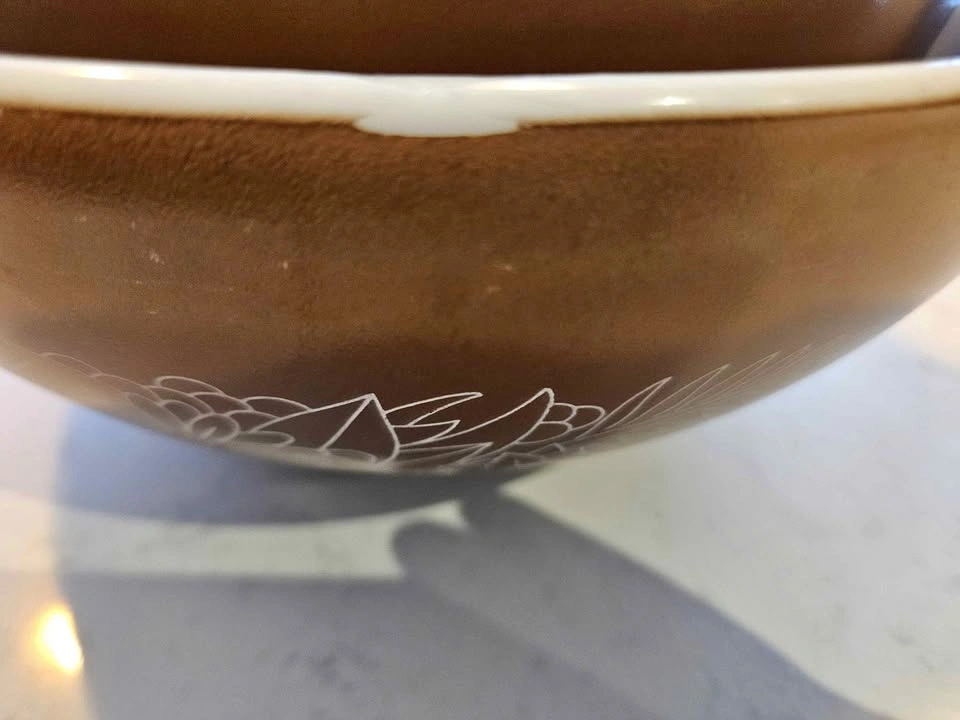Pyrex Vintage Woodland Brown Mixing Bowl Set