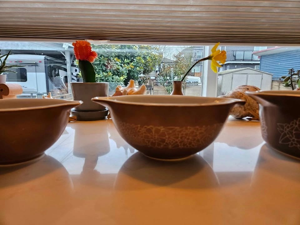 Pyrex Vintage Woodland Brown Mixing Bowl Set - photo 4