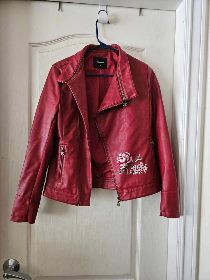 Desigual Vegan Leather A-Frame Jacket