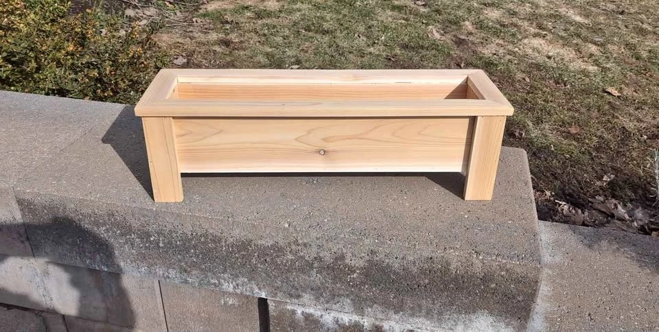 Cedar planter