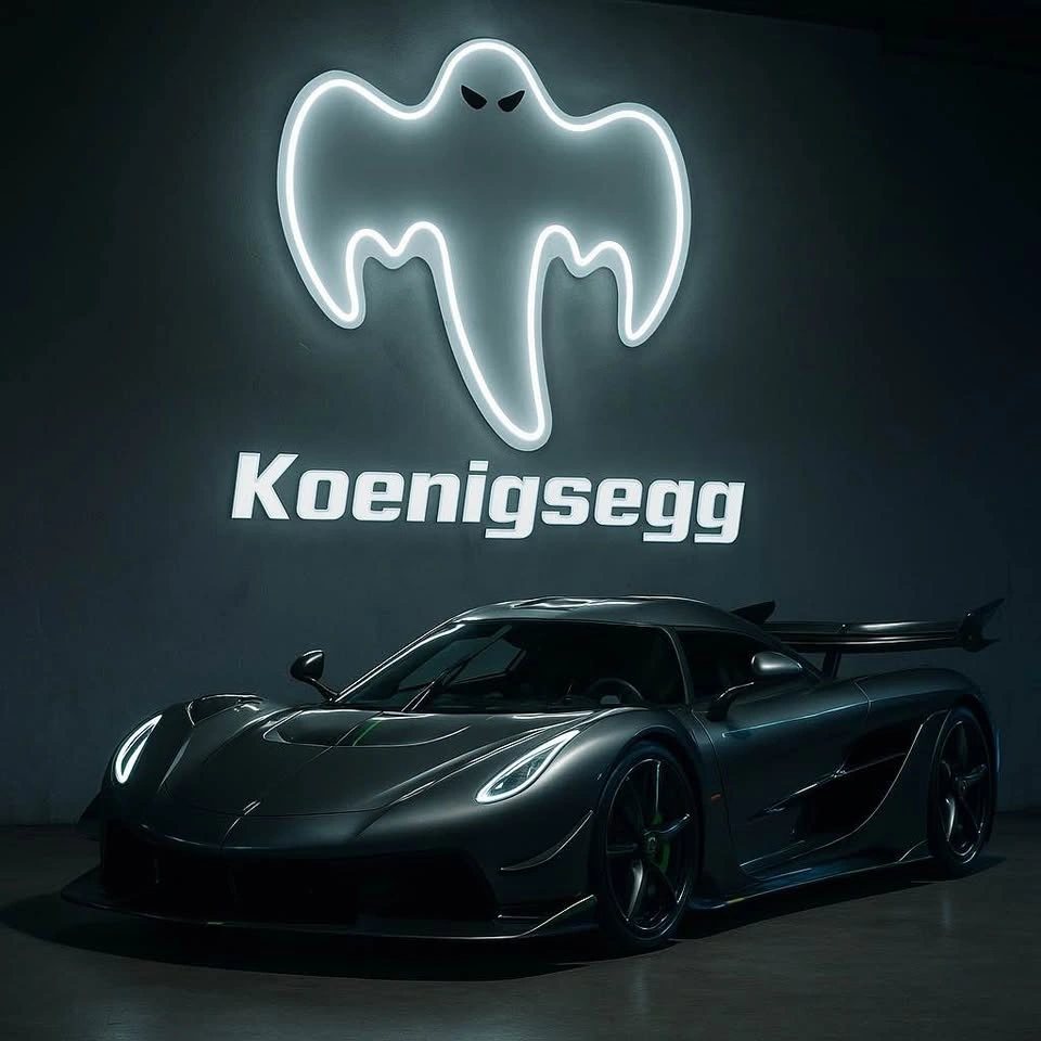 Koenigsegg Ghost Neon Light 👻 - photo 3