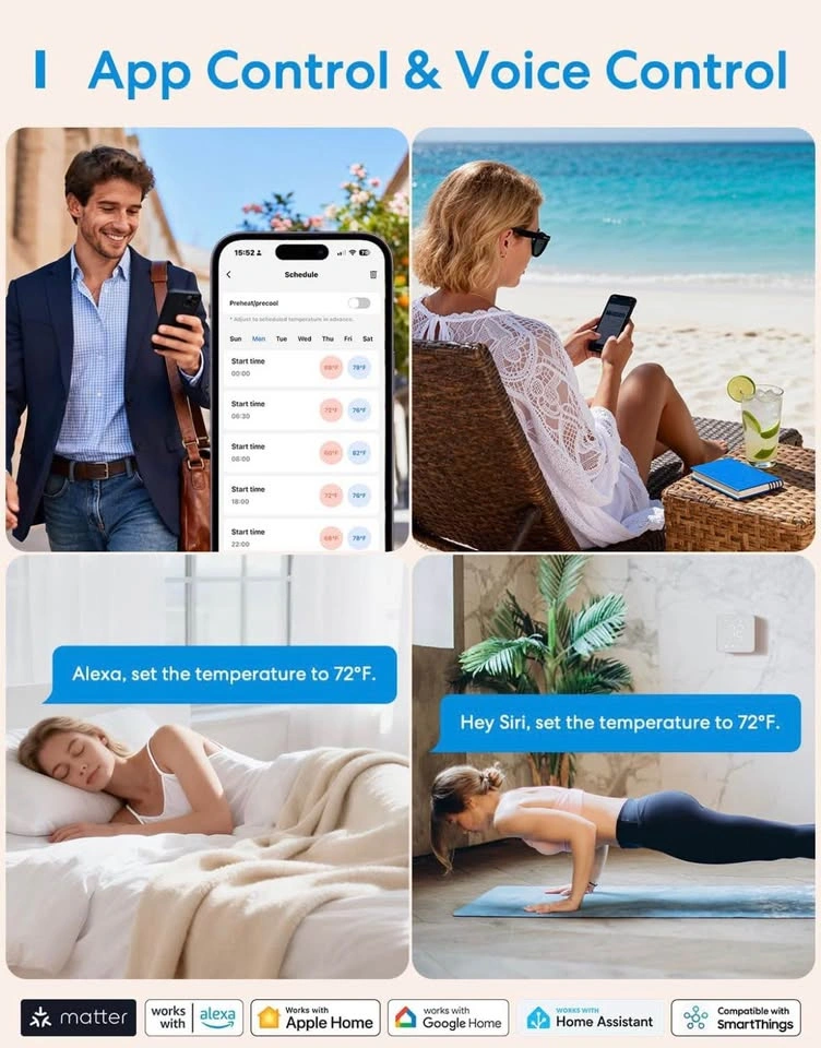 Meross Smart Thermostat MTS300 - photo 4