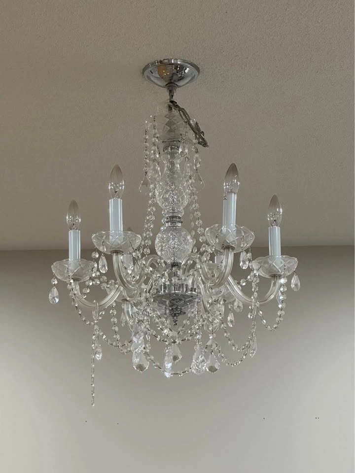 Crystal Chandelier Light with 6 Bulbs - photo 2