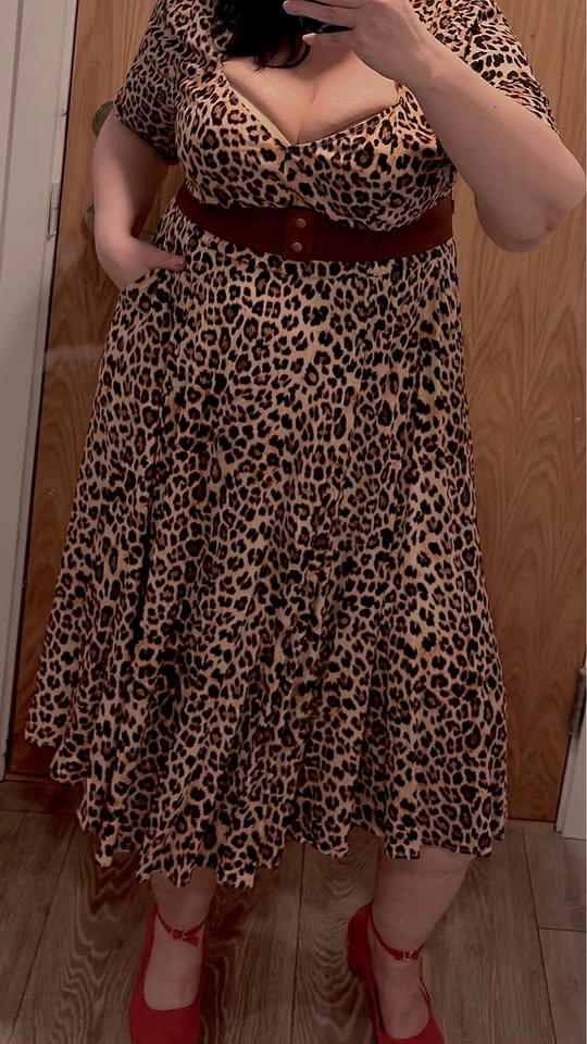 Torrid Leopard Midi Dress (2X / 16–18) – Elegant & Like New - photo 2
