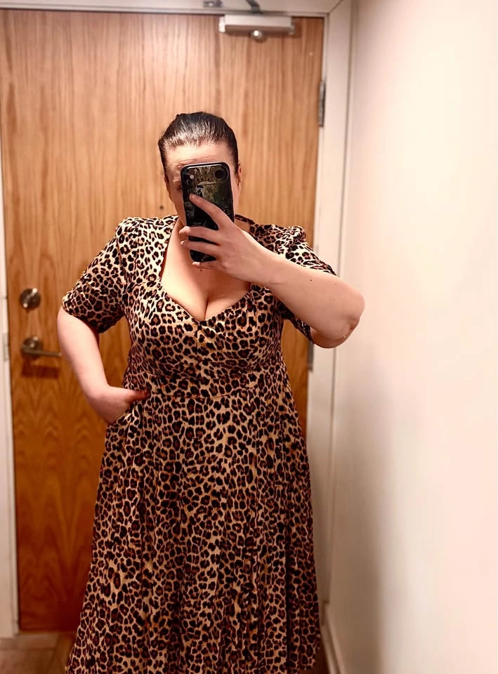 Torrid Leopard Midi Dress (2X / 16–18) – Elegant & Like New - photo 5