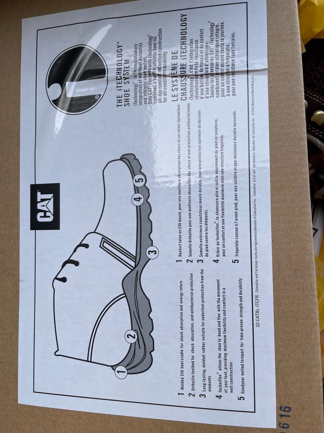 Caterpillar Work Boots - Size 5 - photo 3