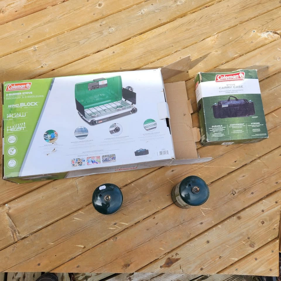 Coleman 2-Burner Propane Stove with Case & Propane - photo 3