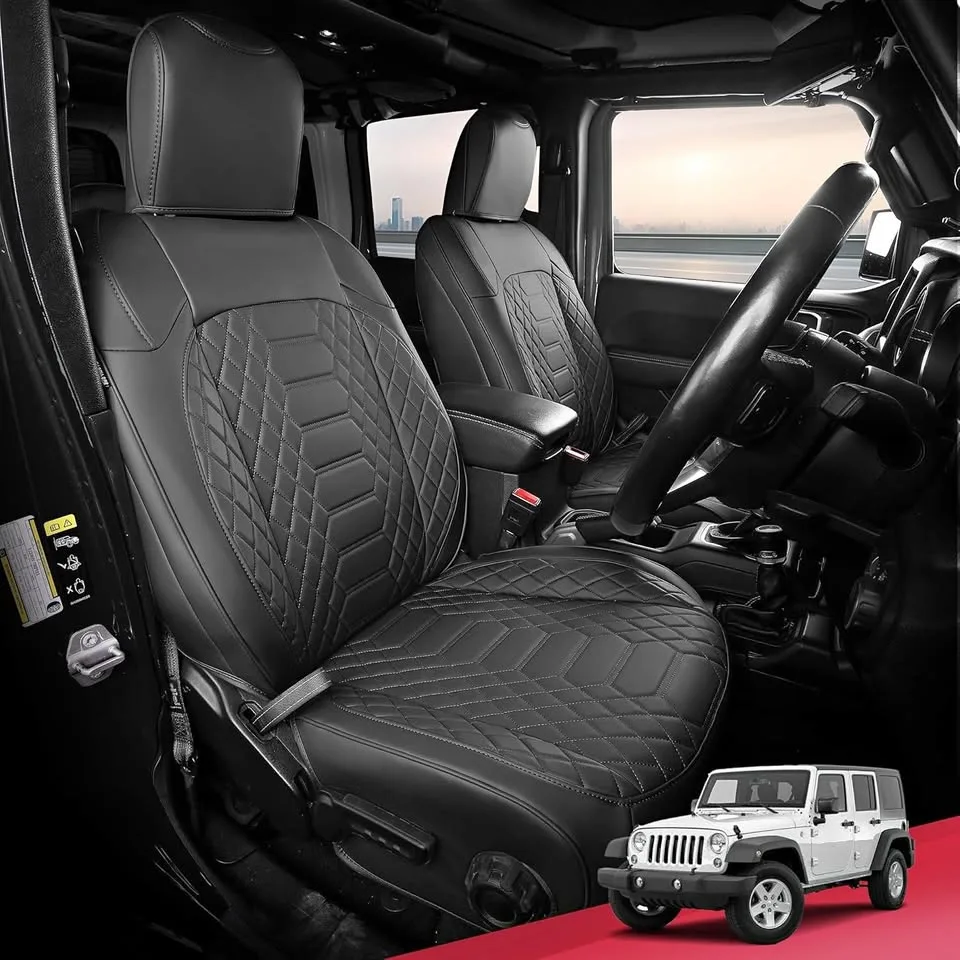 Jeep Wrangler JK Seat Covers - Black - Brand New thumbnail