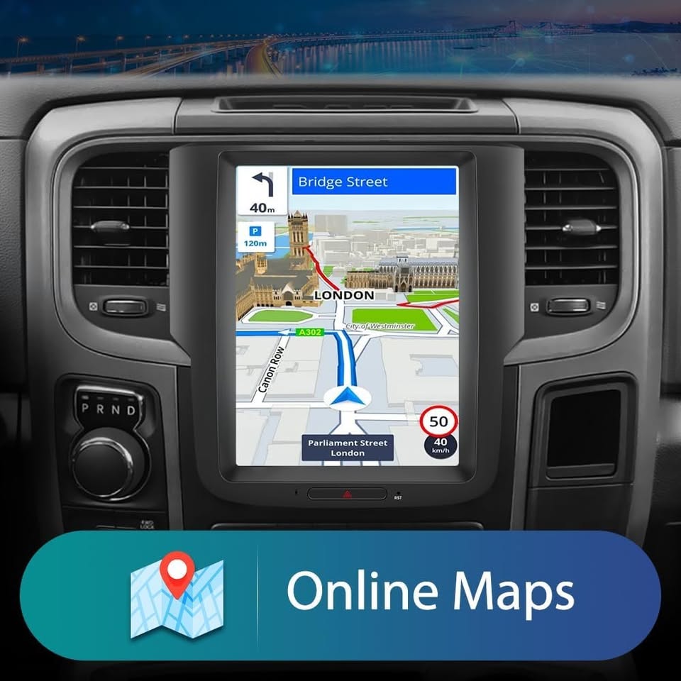 Apple Carplay for Dodge Ram 2013-2018 Tesla style - Brand New - photo 5