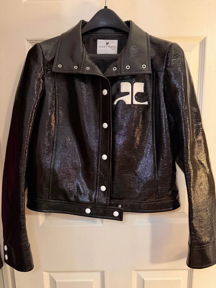 ICONIC Courrèges Vinyl Cropped Jacket Size 44 – BNWT - photo 5
