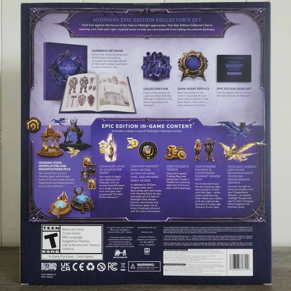 World of Warcraft Midnight Collector's Edition - New & Sealed - photo 2