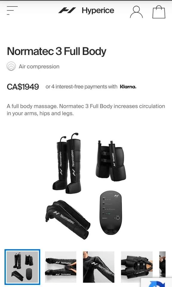 Brand New Normatec 3 Full Body Set (Legs Arms Hips) - photo 3