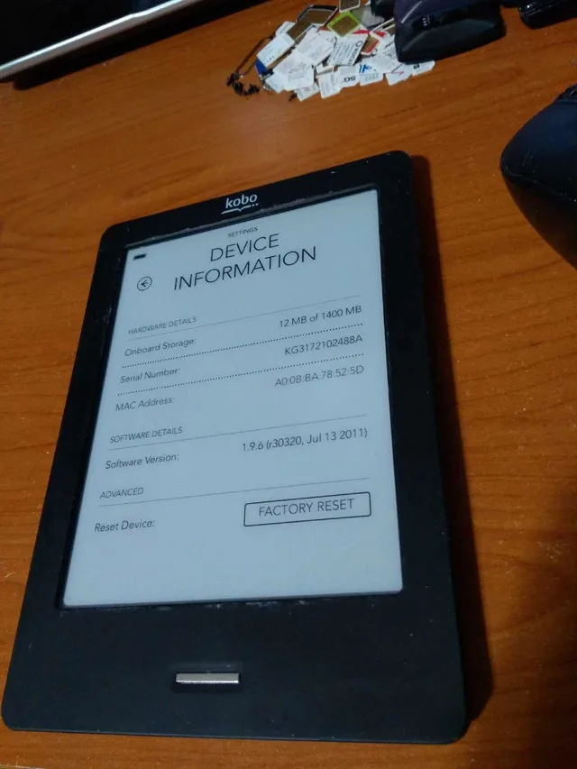 Kobo N905 Touch E-Reader Tablet With 6" Display Wi-Fi thumbnail