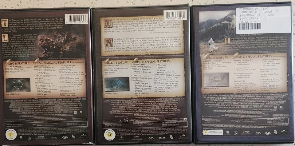 The Lord of the Rings Film Trilogy DVD Collection - photo 2