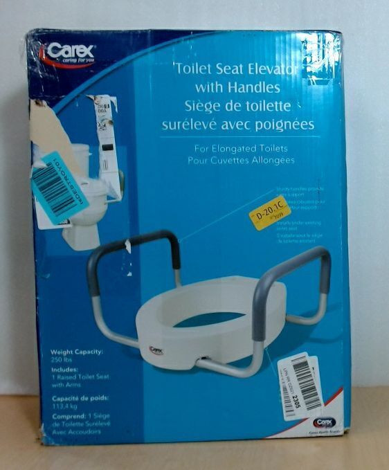 Carex B316CA 3.5in Toilet Seat Elevator w/ Arms - Elongated $90