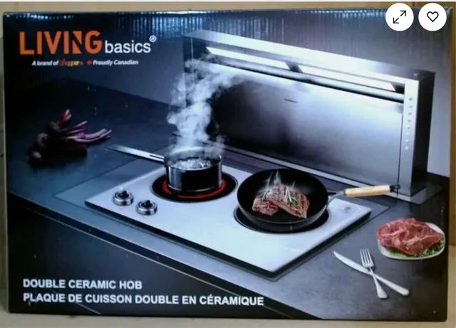 Livingbasics Cooktop LB-ES-3202C 1800W Double Ceramic $130 thumbnail