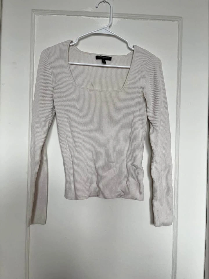 White Long Sleeve Top