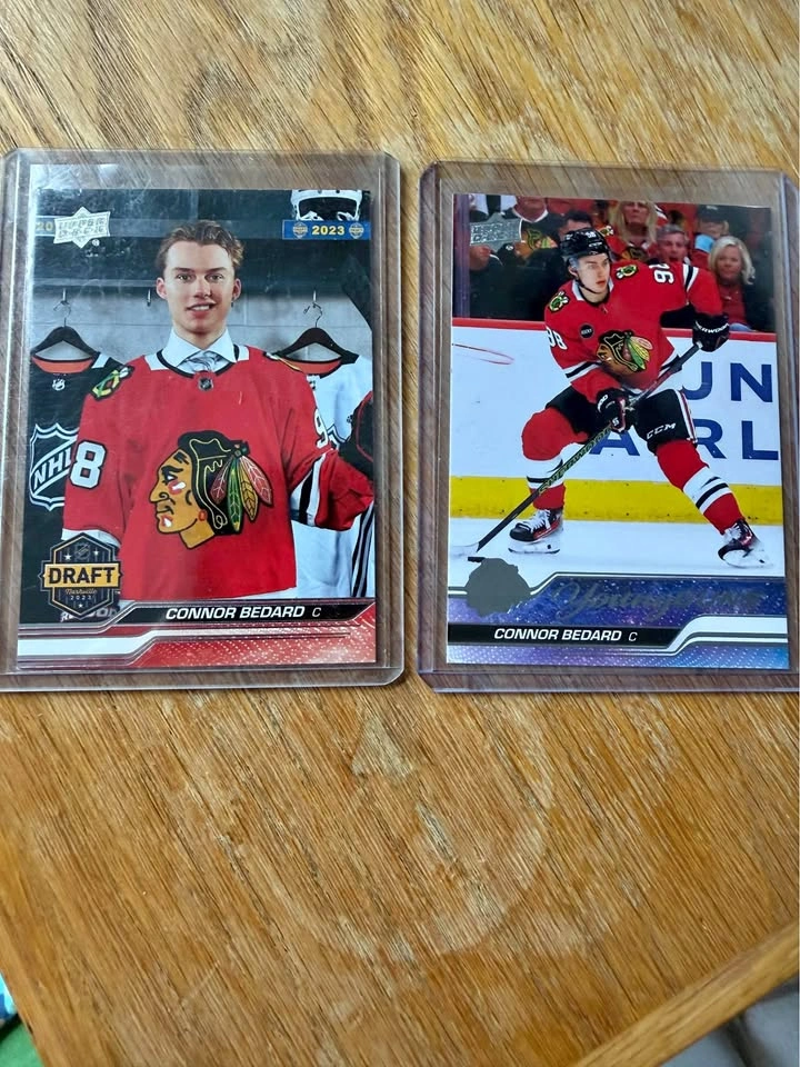 Connor Bedard Hockey Cards - Upper Deck Young Guns & 2023 Draft