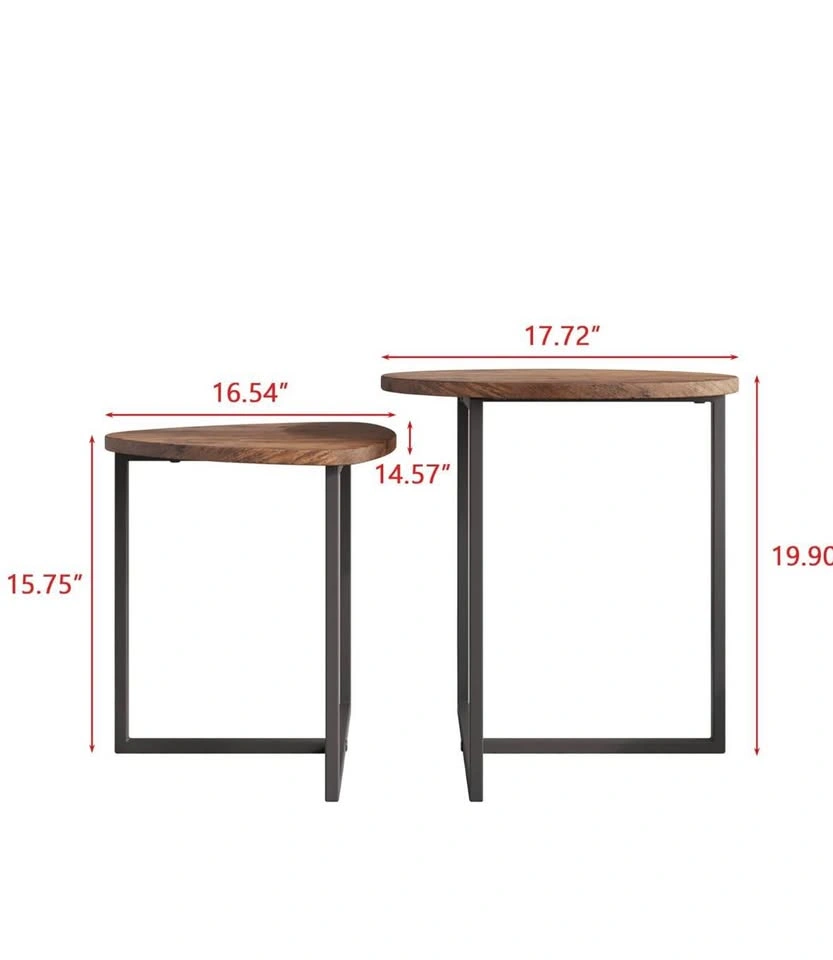 Round Coffee Table Set of 2 End Tables - photo 4