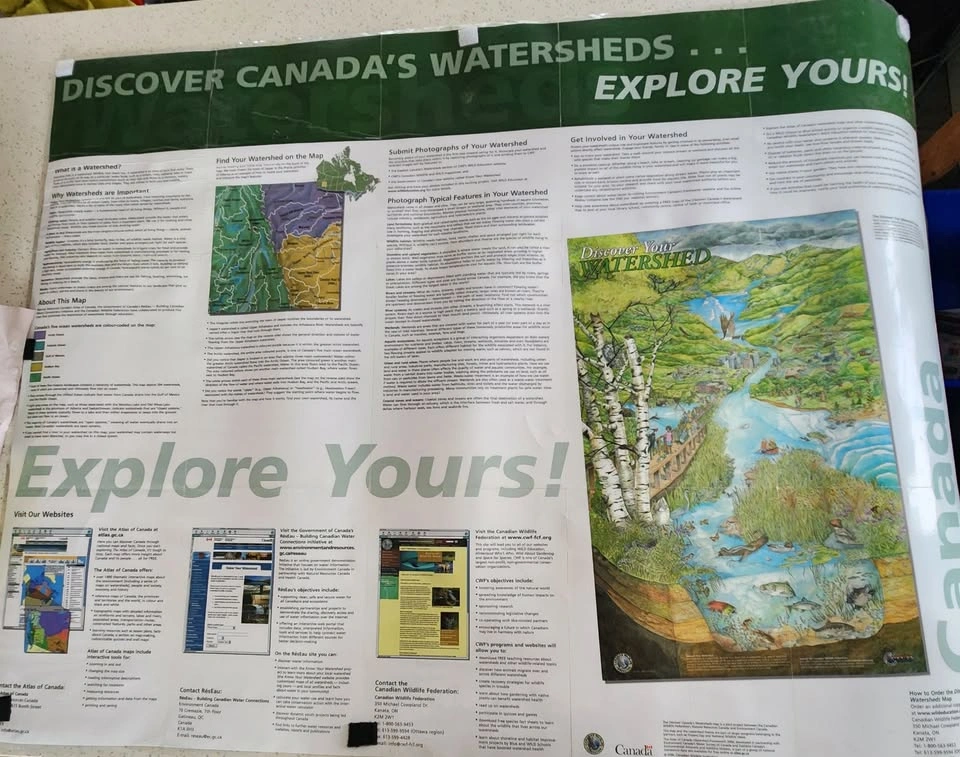 Canada Watersheds Laminated Map (42"x38") - photo 5