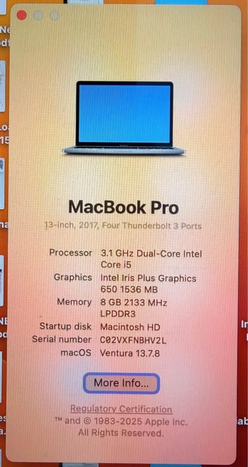 MacBook Pro 13” (2017) – Excellent Condition - photo 3
