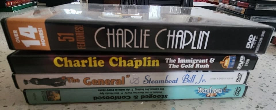 DVDs: Charlie Chaplin, Buster Keaton, Three Stooges - photo 3