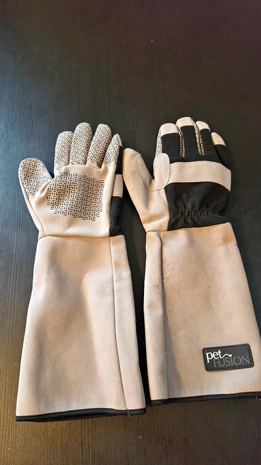 PetFusion Bite & Scratch Resistant Pet Handling Gloves (Large)