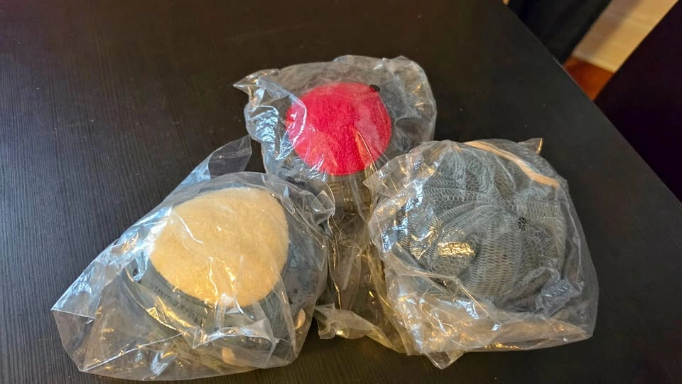 3x New Bath/Shower Scrubbers (Axe & Dove)