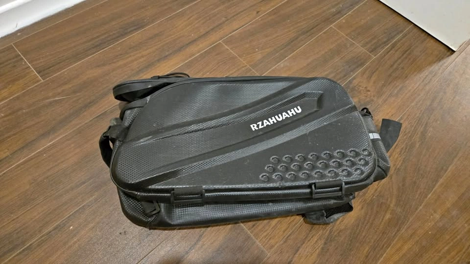 Black Water-Resistant Bike Trunk Bag