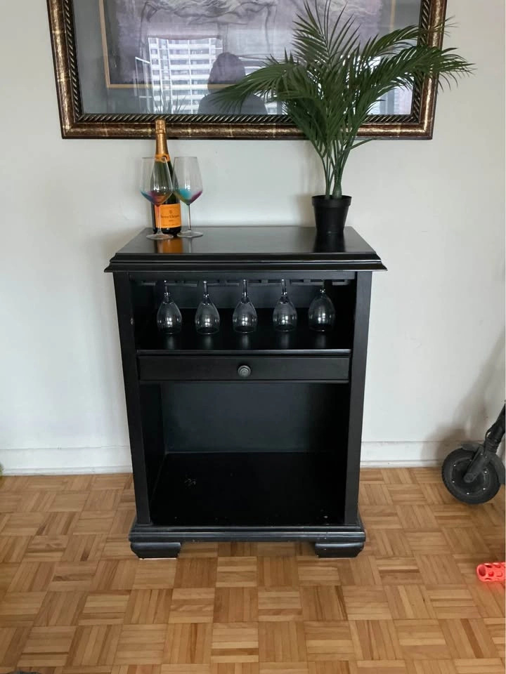 Expandable Flip Top Bar Cabinet & Wine Console - photo 2