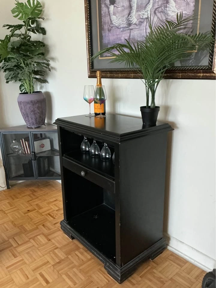 Expandable Flip Top Bar Cabinet & Wine Console - photo 3