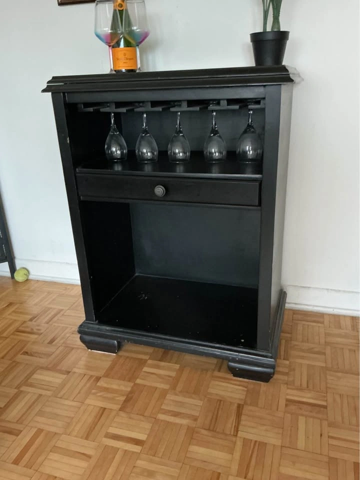 Expandable Flip Top Bar Cabinet & Wine Console - photo 4