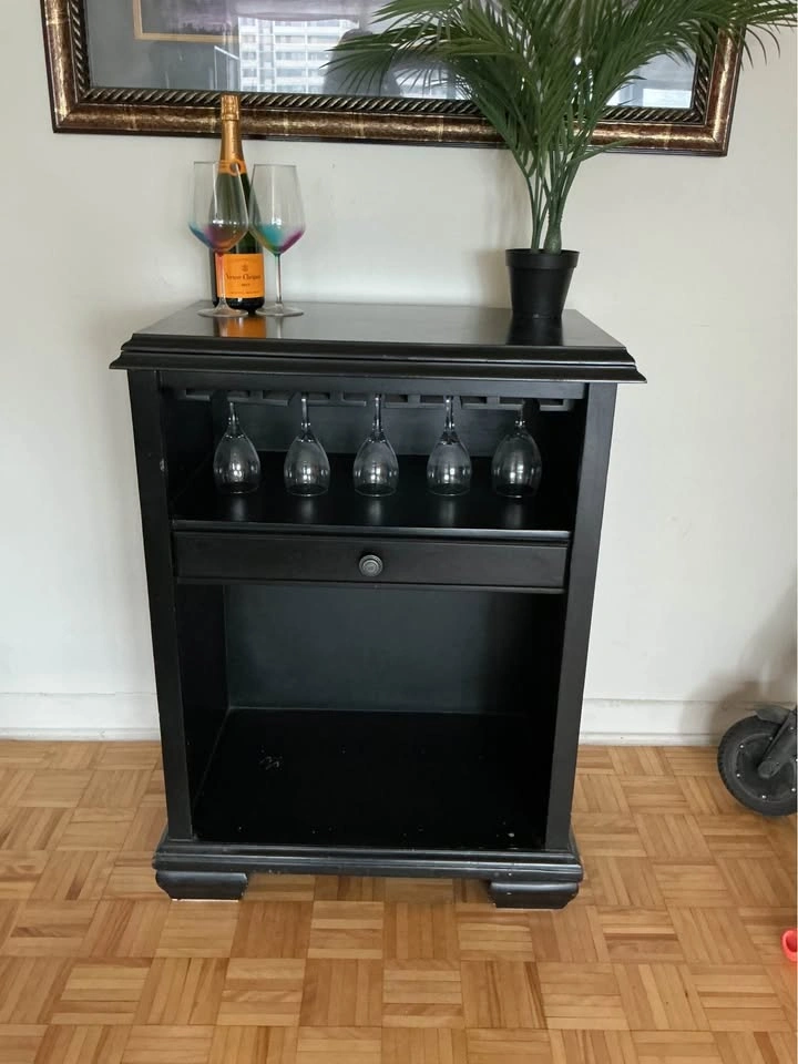 Expandable Flip Top Bar Cabinet & Wine Console - photo 5