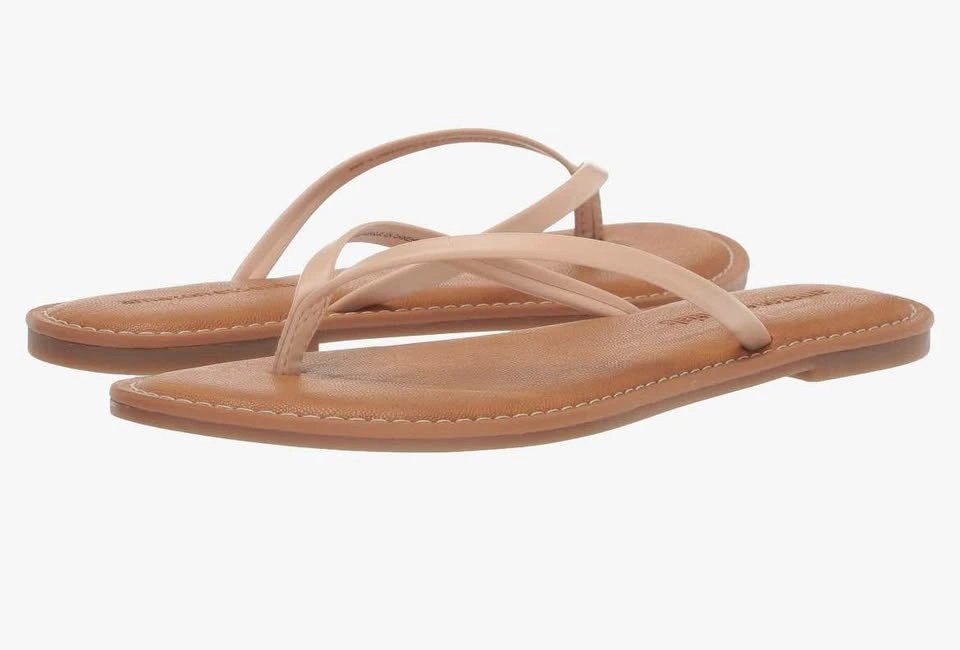 Amazon Essentials Size 9 Thong Sandal Beige Flat Casual - photo 2