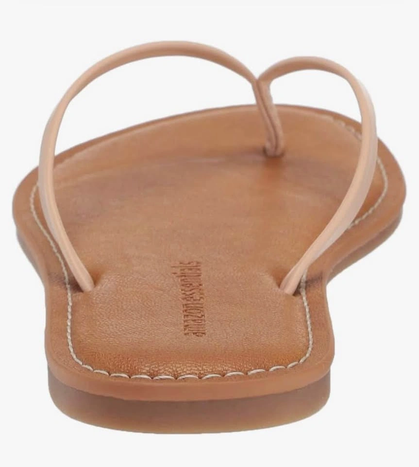 Amazon Essentials Size 9 Thong Sandal Beige Flat Casual - photo 4