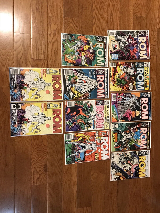 ROM Spaceknight 11 Comic lot (1979 series)