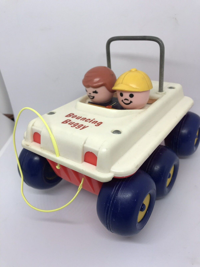 #122 Vintage Fisher Price Bouncing Buggy