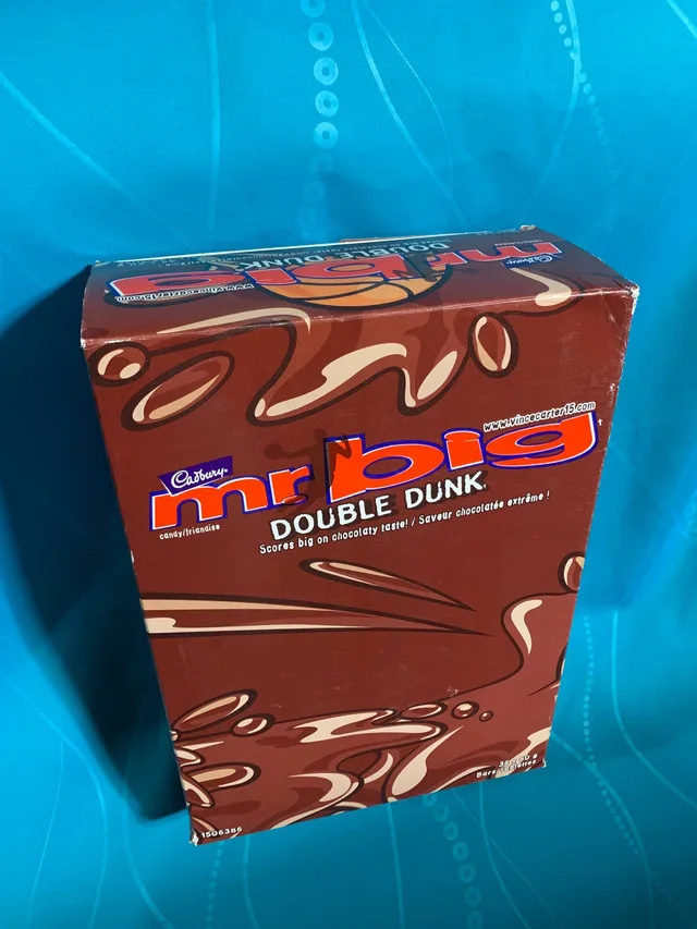 Rare Vince Carter Cadbury Mr Big Product Box thumbnail