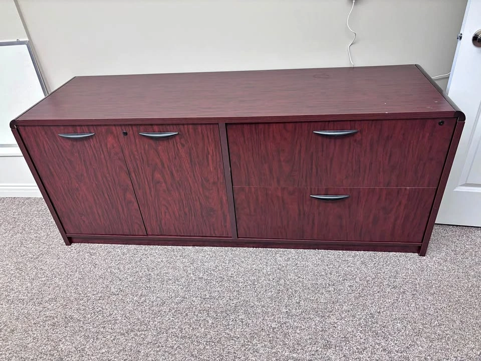 Cherrywood Desk, Credenza & Chair
