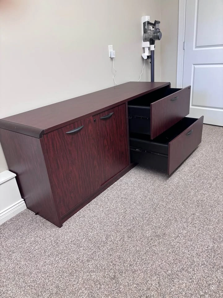 Cherrywood Desk, Credenza & Chair - photo 2